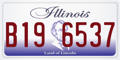 IL license plate B196537