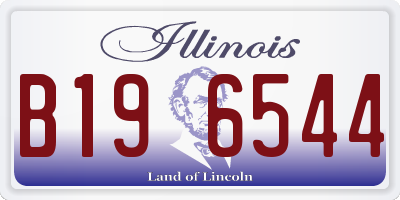 IL license plate B196544