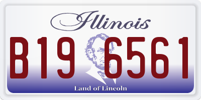 IL license plate B196561