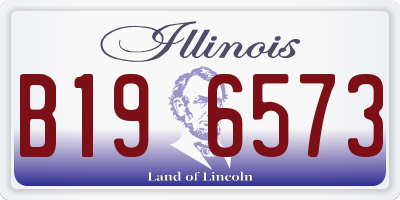 IL license plate B196573