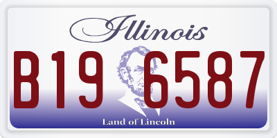 IL license plate B196587