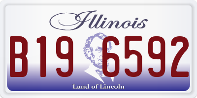 IL license plate B196592