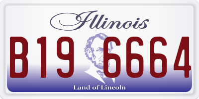 IL license plate B196664