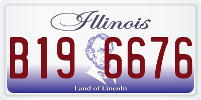 IL license plate B196676