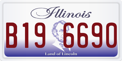 IL license plate B196690