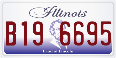 IL license plate B196695