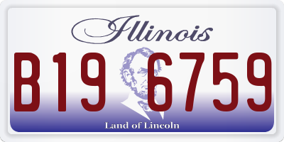 IL license plate B196759
