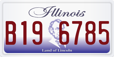 IL license plate B196785