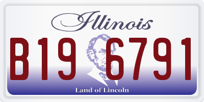 IL license plate B196791