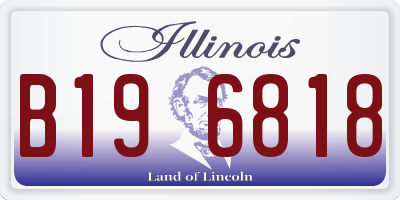 IL license plate B196818