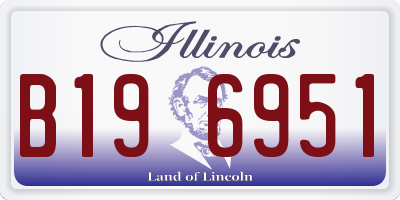 IL license plate B196951