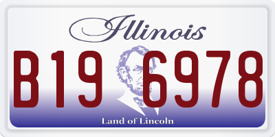 IL license plate B196978