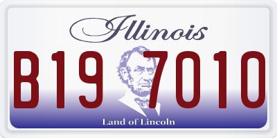 IL license plate B197010