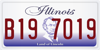 IL license plate B197019