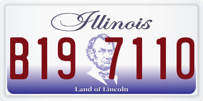IL license plate B197110