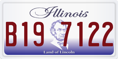 IL license plate B197122