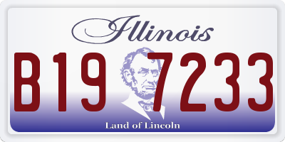 IL license plate B197233