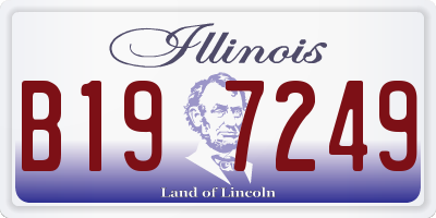 IL license plate B197249