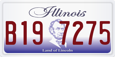 IL license plate B197275