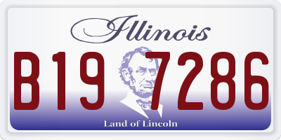 IL license plate B197286