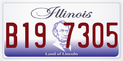 IL license plate B197305