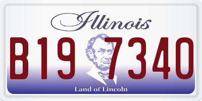 IL license plate B197340
