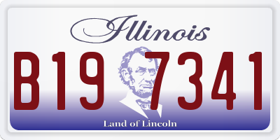 IL license plate B197341