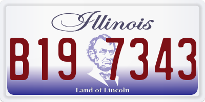 IL license plate B197343