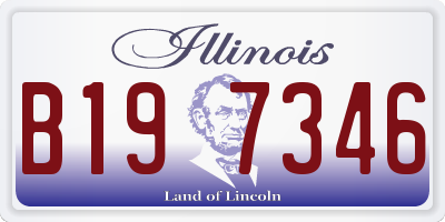 IL license plate B197346