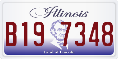IL license plate B197348