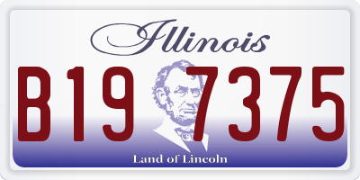 IL license plate B197375