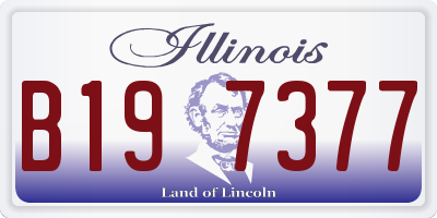 IL license plate B197377