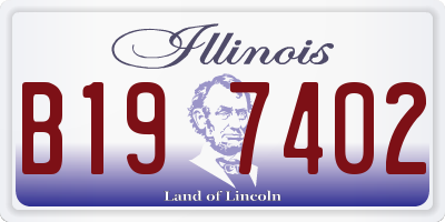 IL license plate B197402