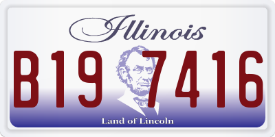 IL license plate B197416
