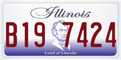 IL license plate B197424