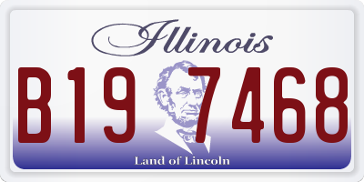 IL license plate B197468