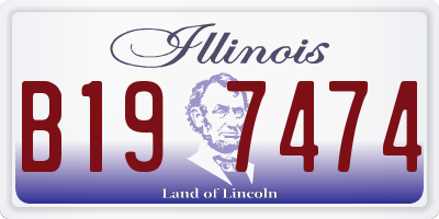 IL license plate B197474