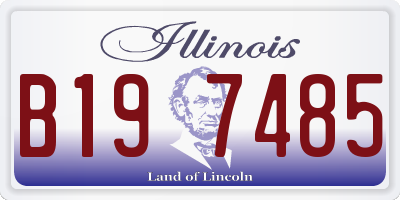 IL license plate B197485