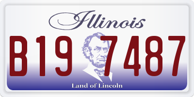 IL license plate B197487