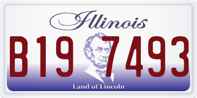 IL license plate B197493