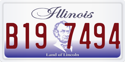IL license plate B197494