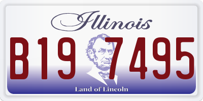IL license plate B197495