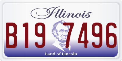 IL license plate B197496