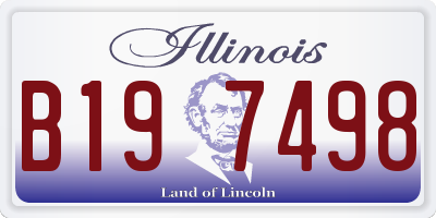 IL license plate B197498