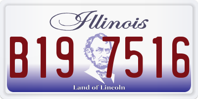 IL license plate B197516