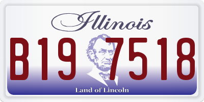 IL license plate B197518