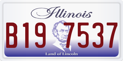 IL license plate B197537