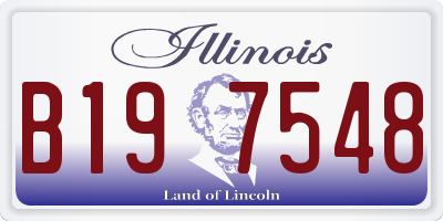 IL license plate B197548