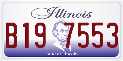 IL license plate B197553