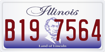 IL license plate B197564